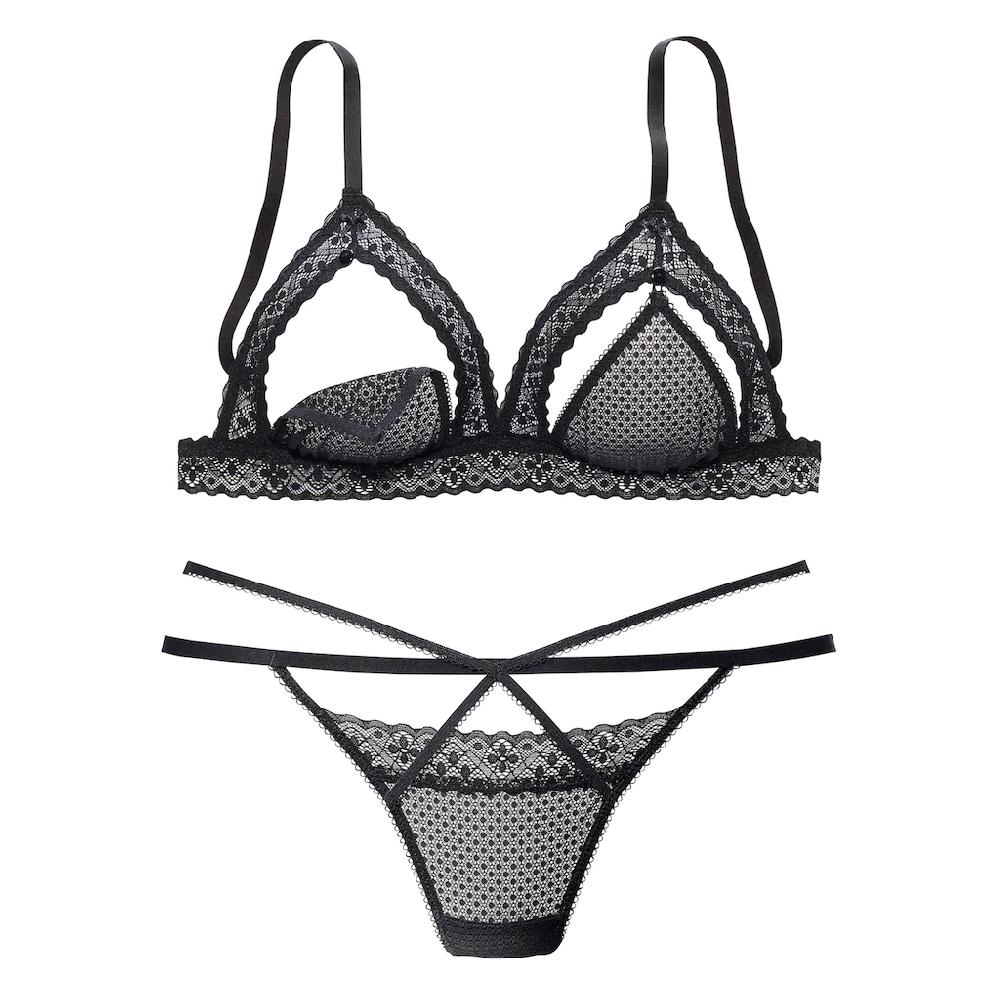 Petite Fleur Gold Set: Ouvert-BH (Set 2 Tlg. Mit String) Mit Aufknöpfbaren Cups Sexy Dessous Reizwäsche Online Kaufen