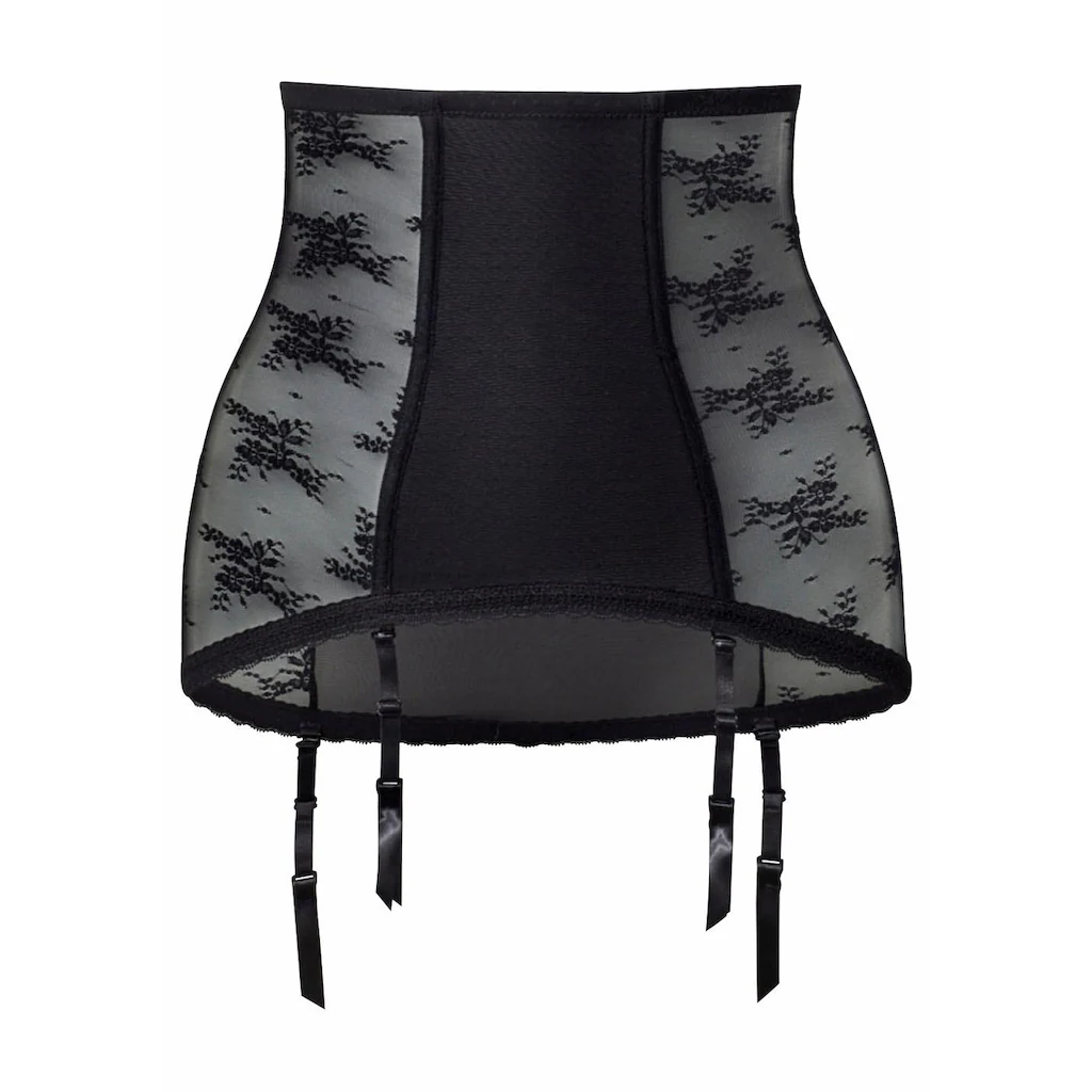 Petite Fleur Gold Strapsgürtel Mit Transparenter Spitze An Den Seiten Sexy Dessous Reizwäsche ▷ Für