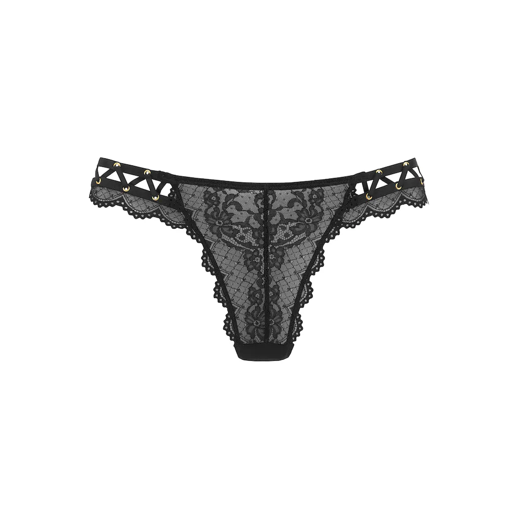 Petite Fleur Gold String Aus Dezent Transparenter Spitze Kaufen