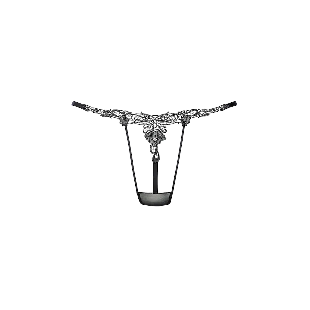 petite fleur gold String mit wunderschönem Stickereimotiv online bestellen