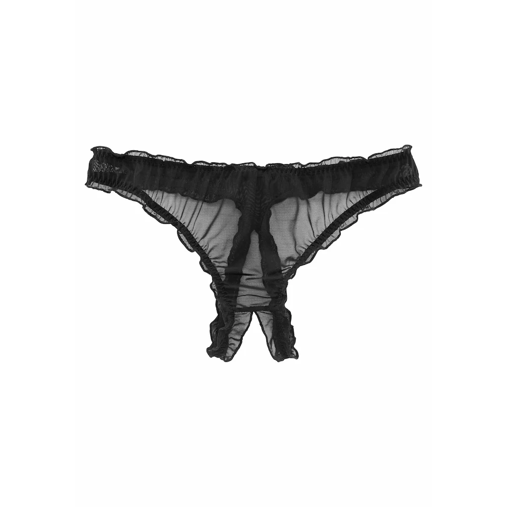 Petite Fleur Gold String-Ouvert Mit Gerüschter Kante Bestellen