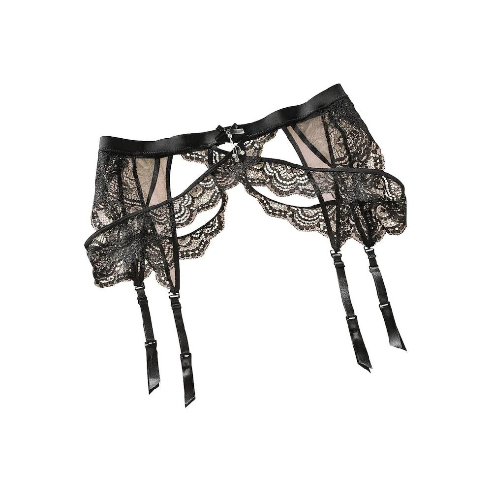 petite fleur gold Strumpfhalter aus schöner Jacquardspitze sexy Dessous Reizwäsche bestellen