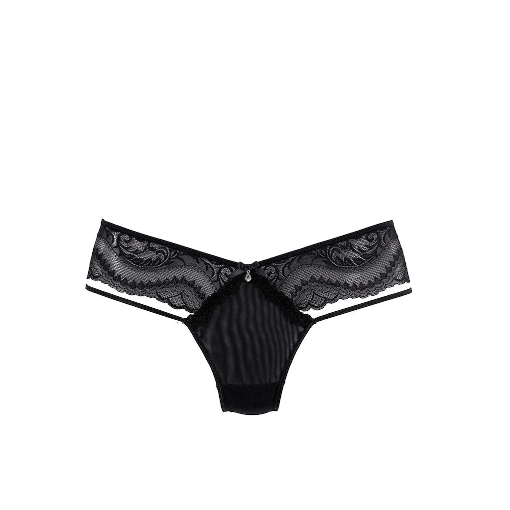 Petite Fleur Gold Tanga Mit Eleganter Spitze Online Kaufen