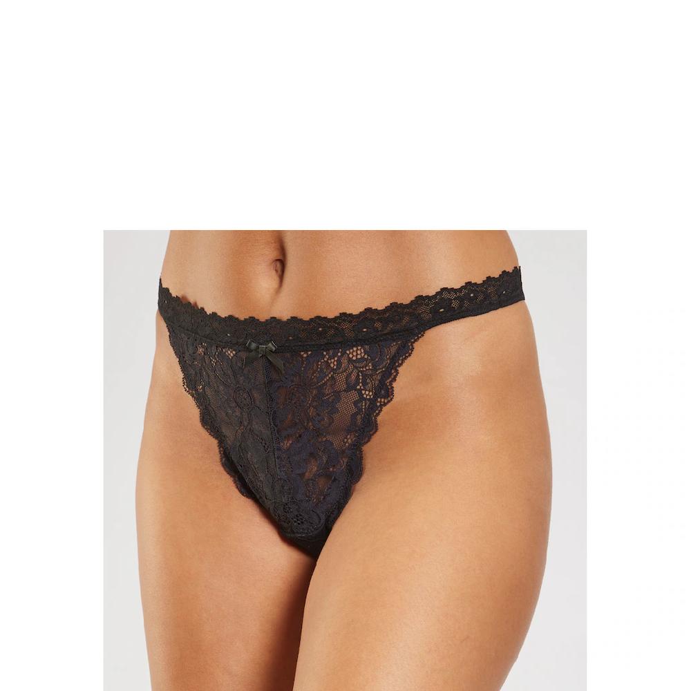 petite fleur gold Tanga-Ouvert rundherum aus floraler Spitze Reizwäsche online bestellen