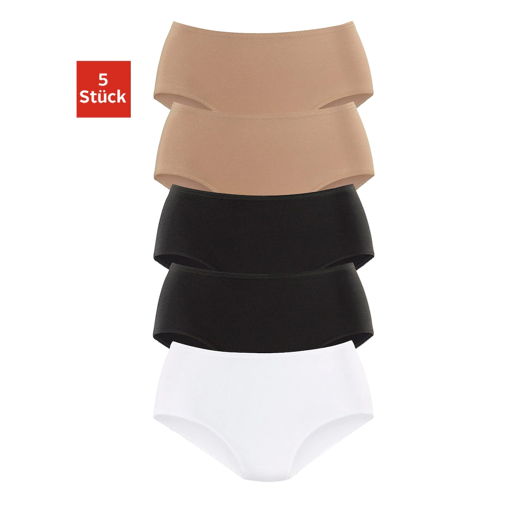 petite fleur Hüftslip (Packung 5 St. 5er-Pack) aus elastischer Baumwolle ▷ für