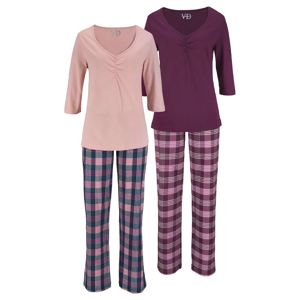 PETITE FLEUR Pyjama (2 Stück) Mit V- Ausschnitt Online Kaufen