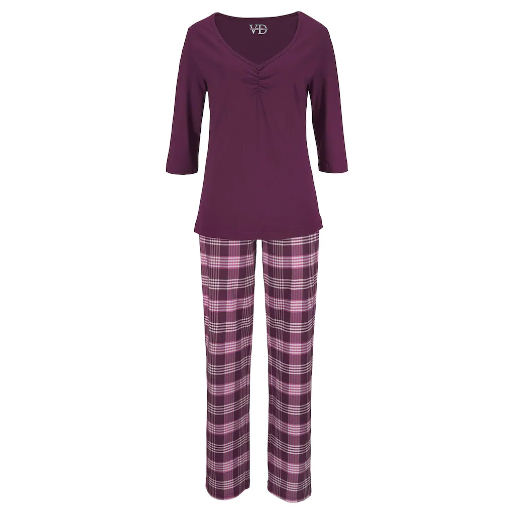 PETITE FLEUR Pyjama (2 Stück) Mit V- Ausschnitt Online Kaufen