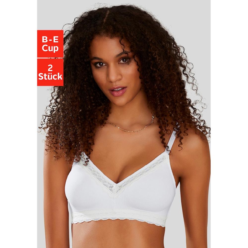 petite fleur Soft-BH ohne Bügel mit feiner Spitzenborte online kaufen