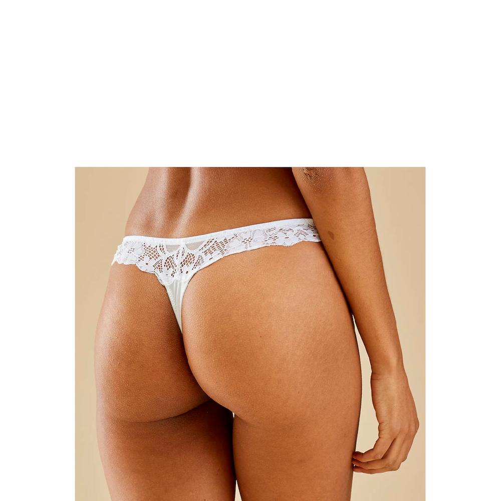 Petite Fleur String (3 St.) Hinten Komplett Aus Zarter Jacquardspitze Online Bestellen