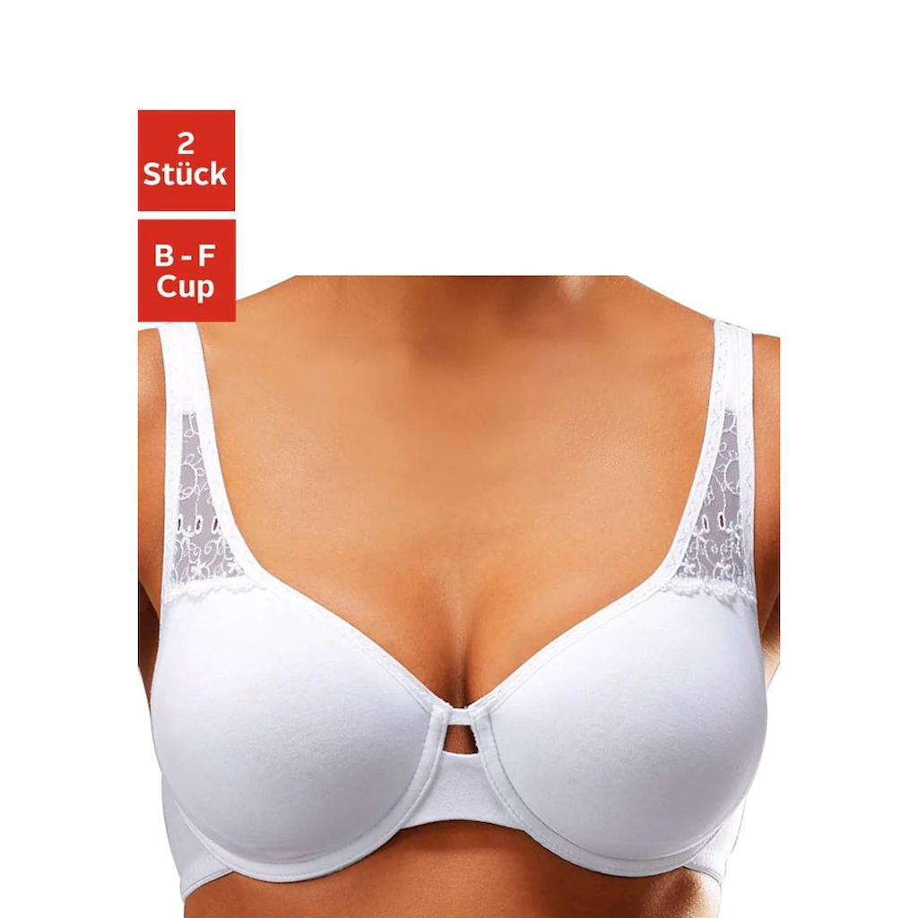 Petite Fleur T-Shirt-BH Aus Weicher Baumwolle Mit Spitzeneinsätzen Online Bestellen