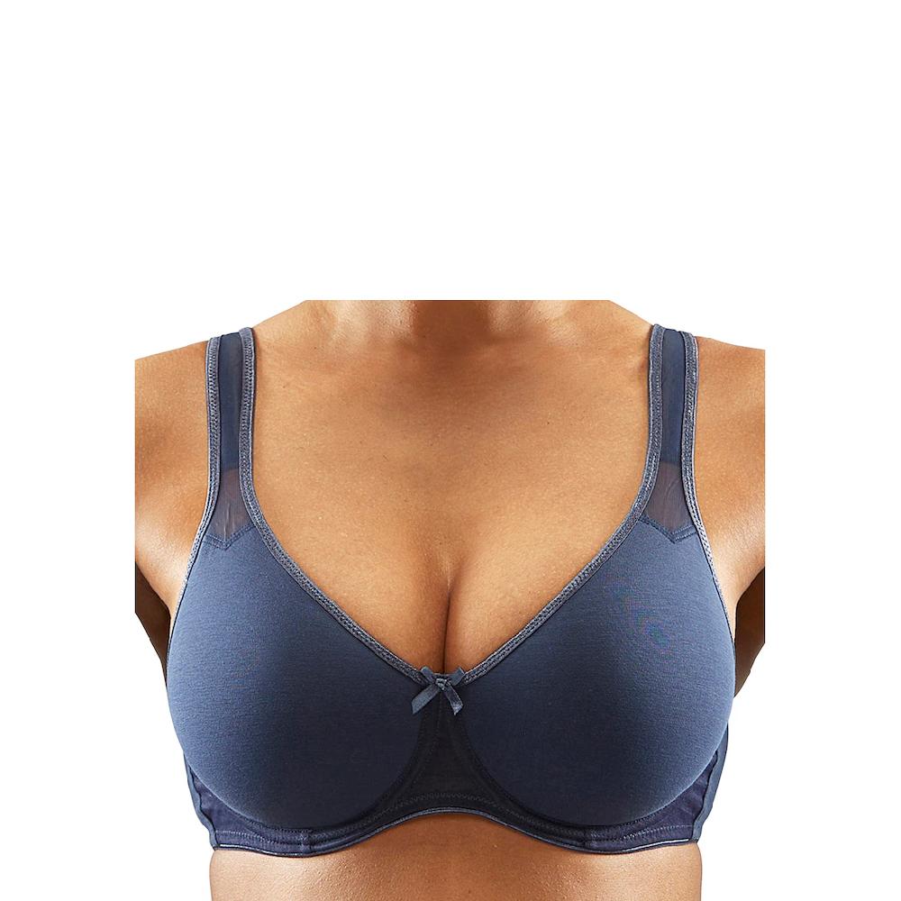 Petite Fleur T-Shirt-BH Mit Bügel Und Netzeinsätzen Basic Dessous ▷ Für