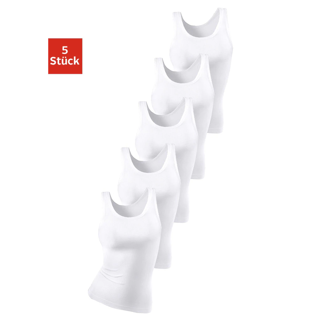 petite fleur Unterhemd (5er-Pack) aus weicher Doppelripp-Qualität Tanktop Unterziehshirt online bestellen