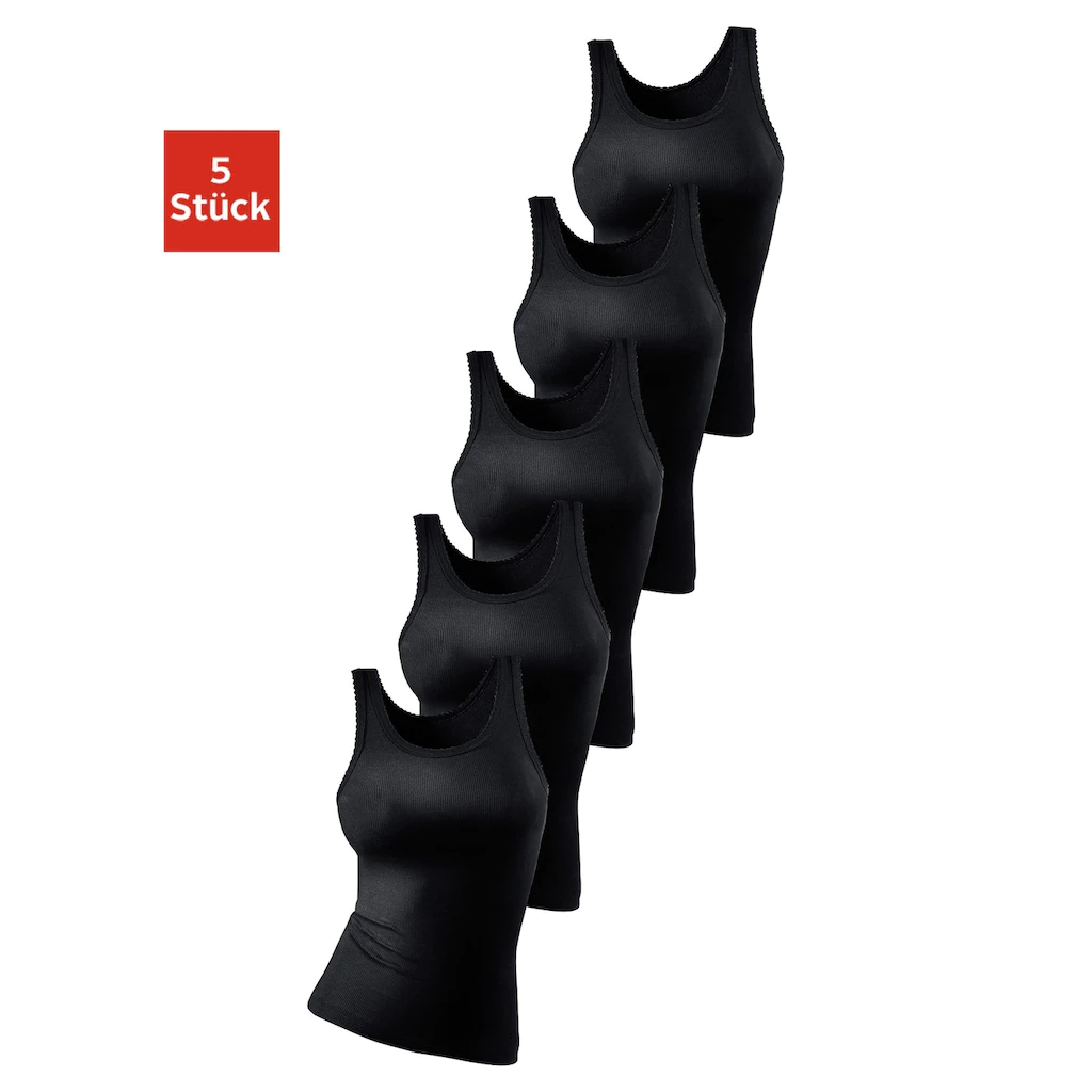 petite fleur Unterhemd (5er-Pack) aus weicher Feinripp-Qualität Tanktop Unterziehshirt online kaufen