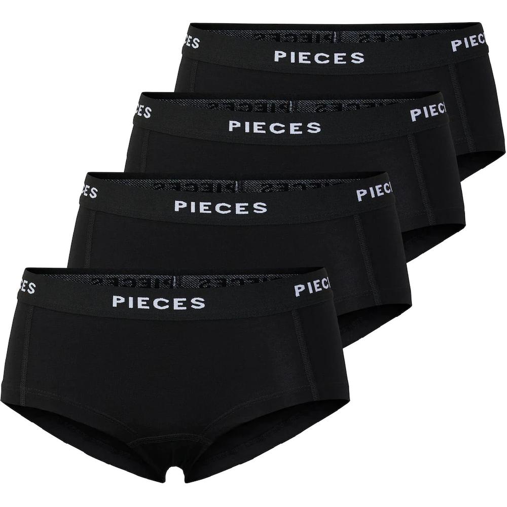 pieces Hipster »PCLOGO LADY 4 PACK SOLID NOOS BC« (Packung 4 St. 4er-Pack)