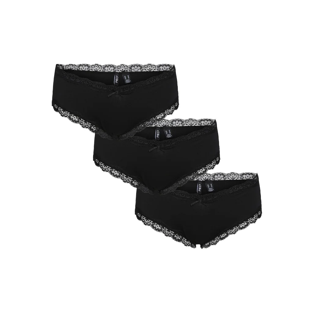 pieces Hipster »PCNOLA LOW CUT HIPSTER 3-PACK NOOS« (Packung 3 St.)