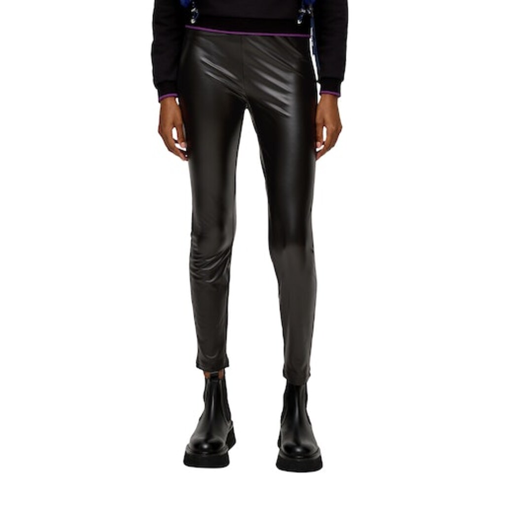 QS Leggings in glatter Optik