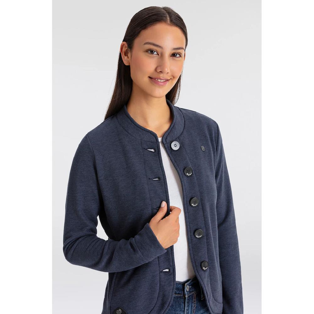 Ragwear Sweatjacke »AVALINA O« Maritimer Sweat-Blazer Mit Kontrast-Details