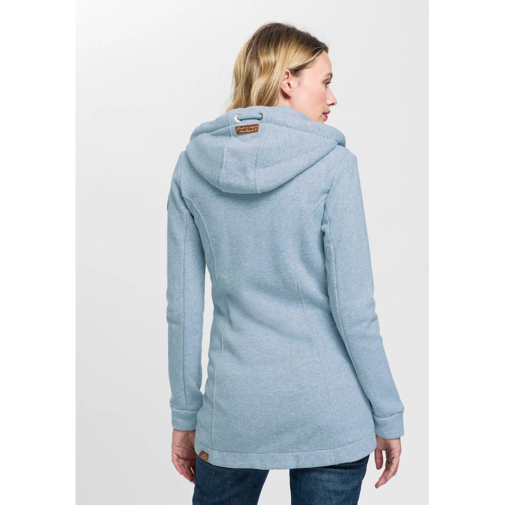 Ragwear Sweatjacke »LETTY O« Mit Dekorativen Patches Aus Kunstleder