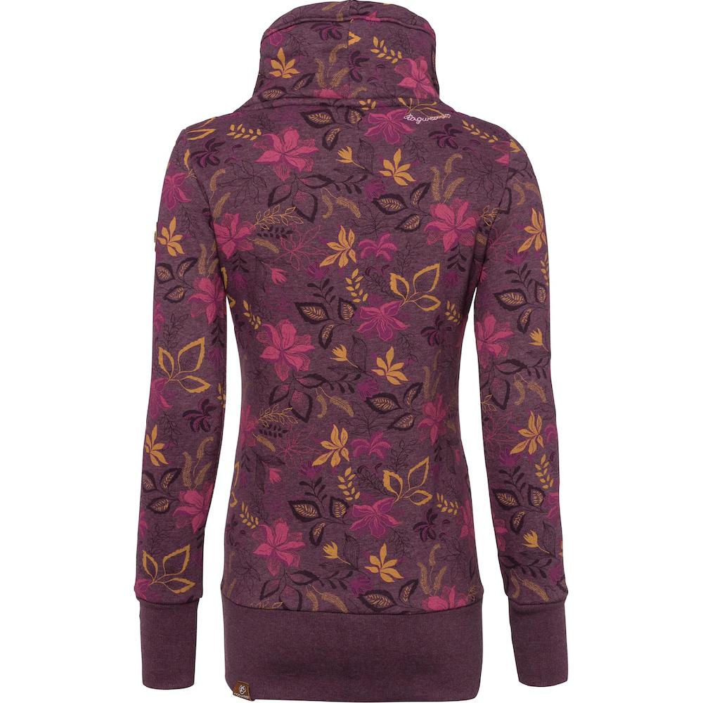 Ragwear Sweatshirt »NESKA O« Kapuzen-Sweater Mit Asymetrischem Schalkragen