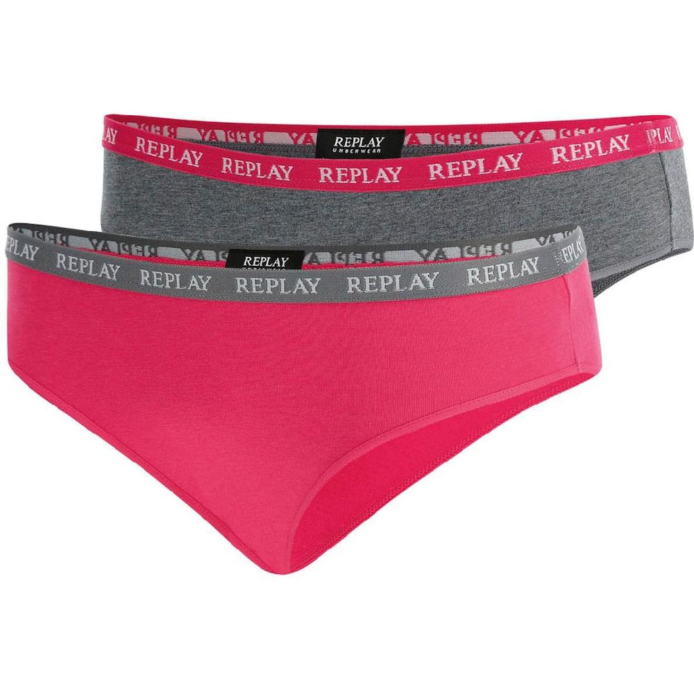 Replay Bikinislip »LADY SLIP Style 1 T/C 2pcs waterfall pack« (Packung 2er-) mit Logoschriftzug online bestellen