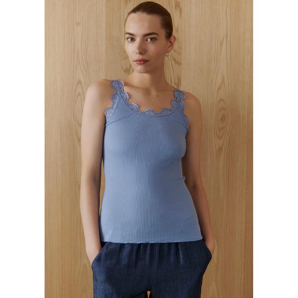 Rosemunde Tanktop »Babette Silk Top« Wunderschöner Vintage-Spitzenbesatz An Ausschnitt Und Trägern Online Kaufen
