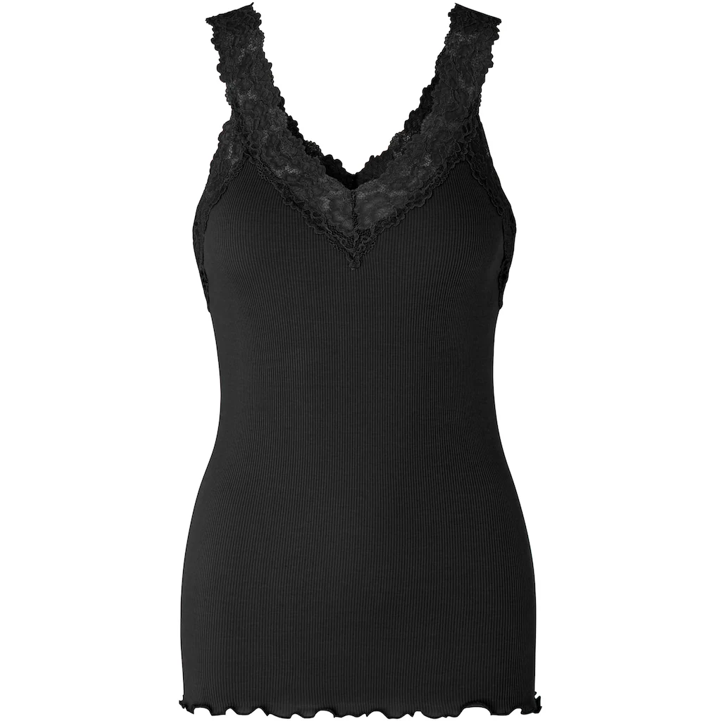 rosemunde Unterziehshirt »Bernardine Organic Cotton Top« mit wunderschönem Vintage-Spitzenbesatz am V-Ausschnitt ▷ für