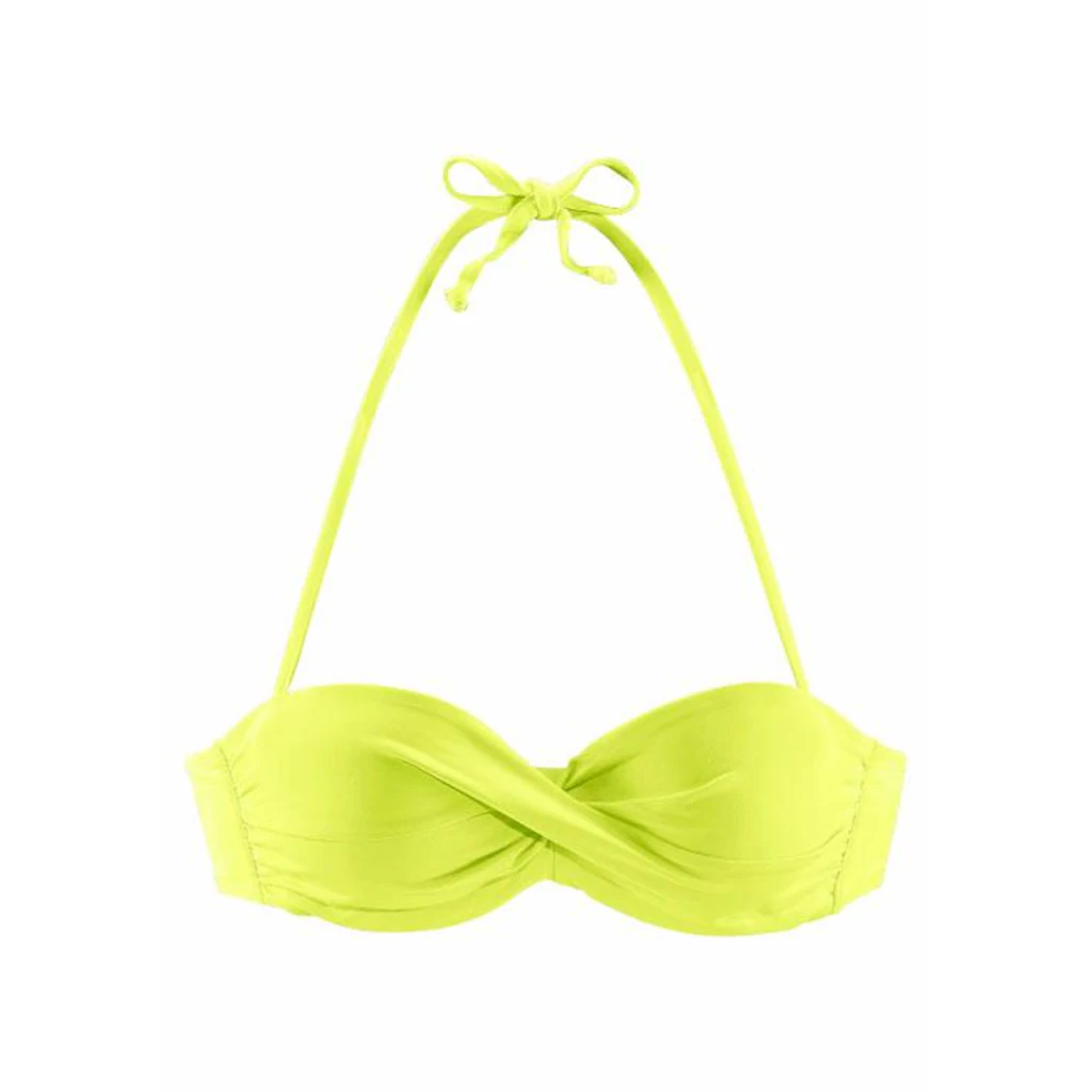 S.Oliver Bandeau-Bikini-Top »Spain« In Unifarben Mit Wickeloptik ▷ Für