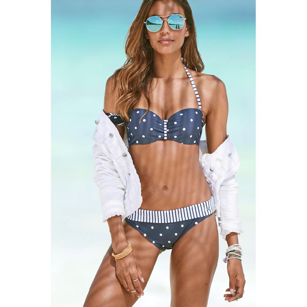 s.Oliver Bikini-Hose »Audrey« mit Umschlagbund und Mustermix ▷ für