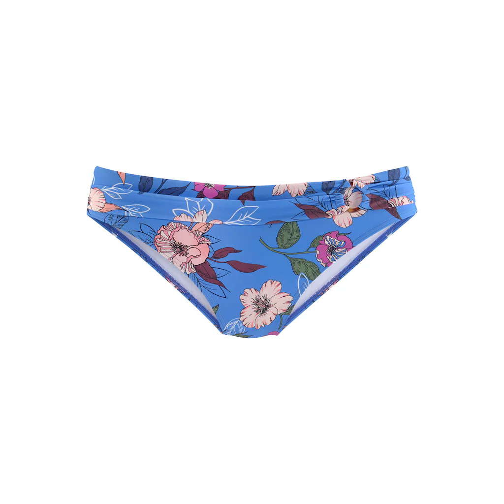 S.Oliver Bikini-Hose »Maya« Mit Floralem Design Und Umschlagbund Bestellen