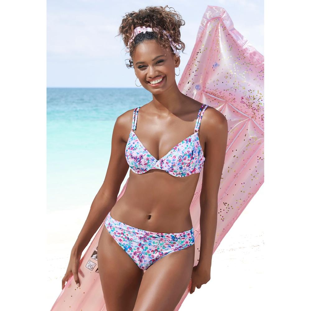 s.Oliver Bikini-Hose »Scatter« florales Design in Hornoptik aus Microfaser mit recyceltem Polyamid online bestellen