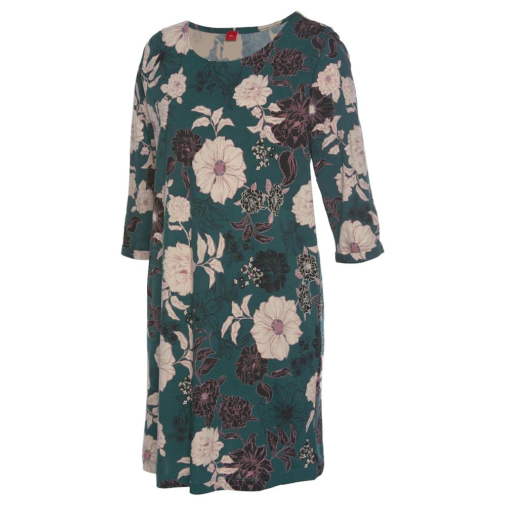 S.Oliver Bodywear Nachthemd Mit Botanischem Blumenmuster