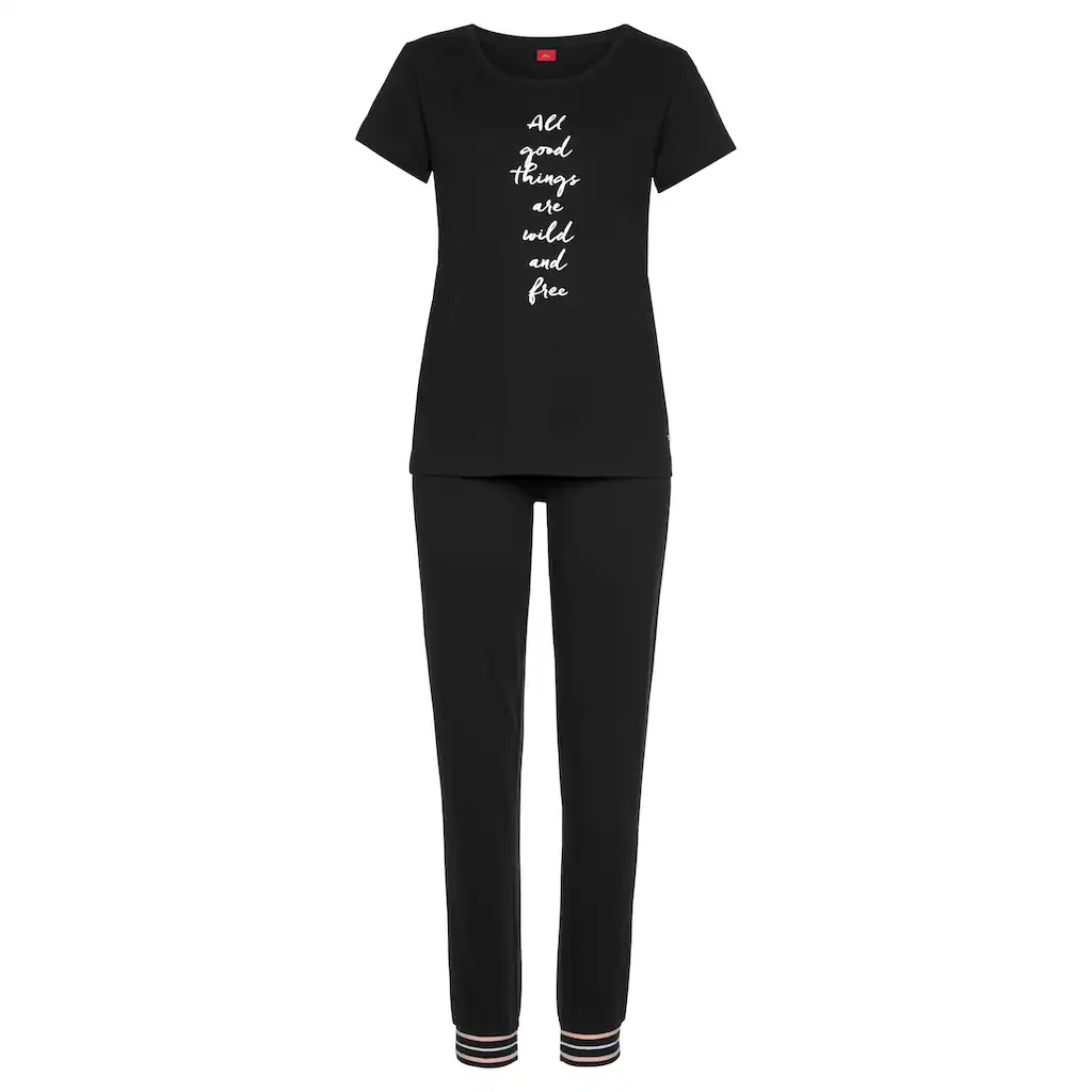 S.Oliver Bodywear Pyjama Mit Frontprint Online Kaufen