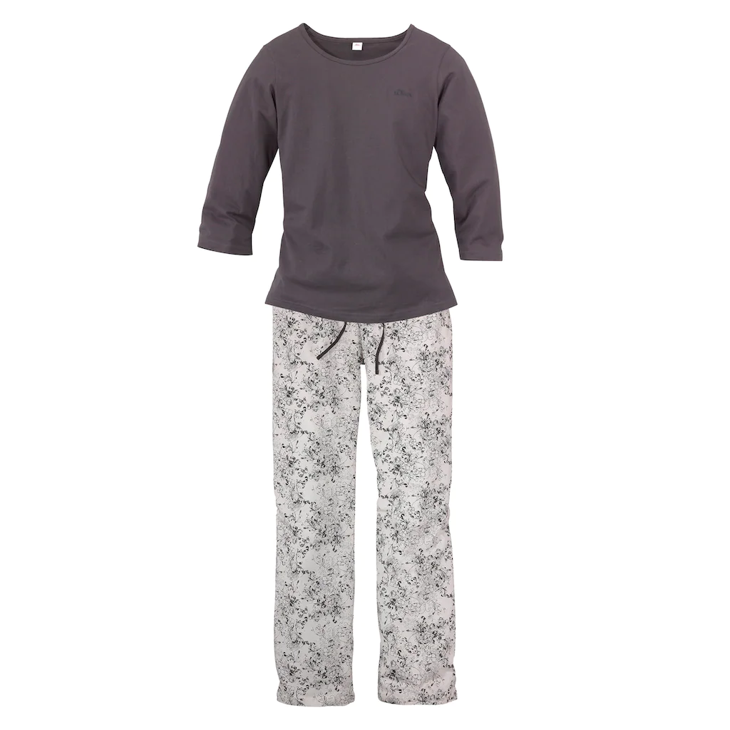 S.Oliver Bodywear Pyjama Mit Rundhals-Ausschnitt Online Kaufen