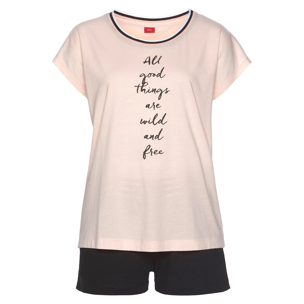 S.Oliver Bodywear Shorty Mit Elastischem Tunnelzugbund