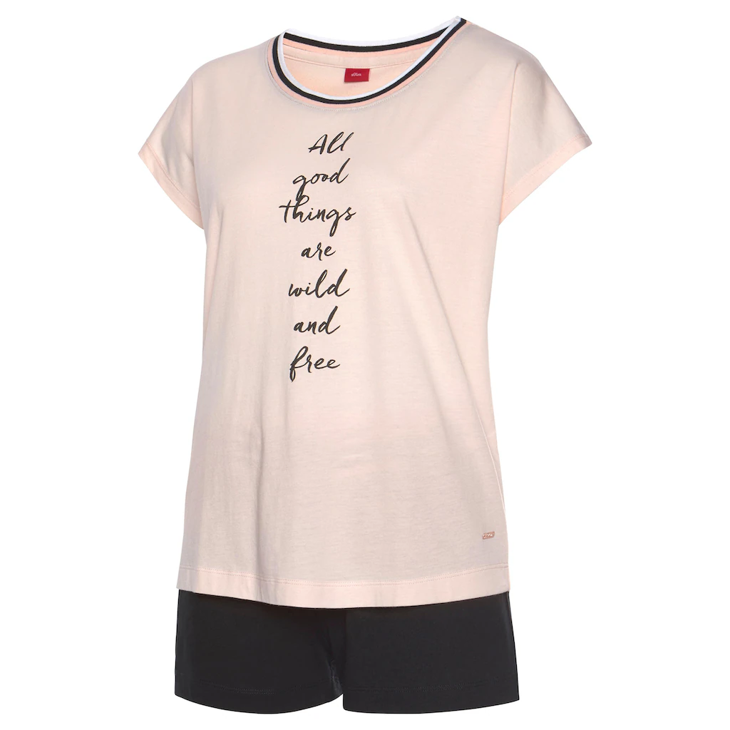 S.Oliver Bodywear Shorty Mit Elastischem Tunnelzugbund