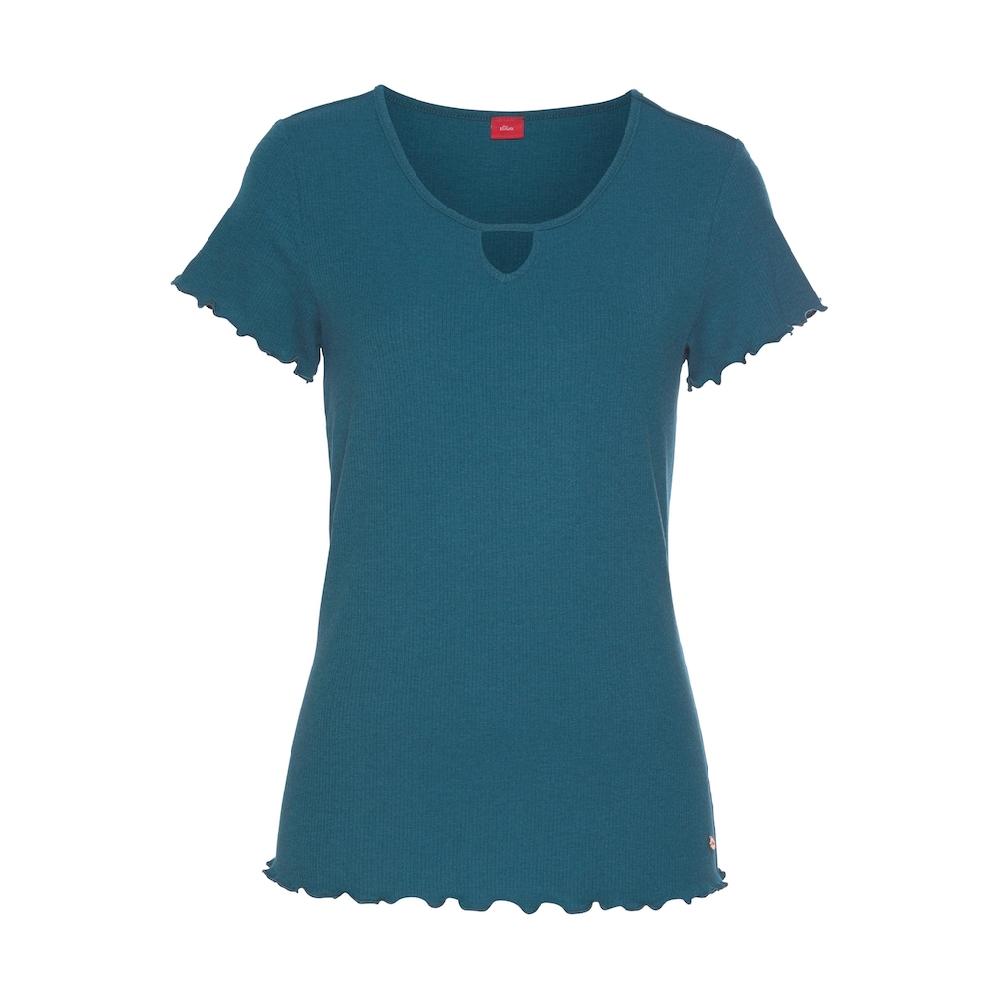 S.Oliver Bodywear T-Shirt Mit Kräuselsäumen Online Kaufen