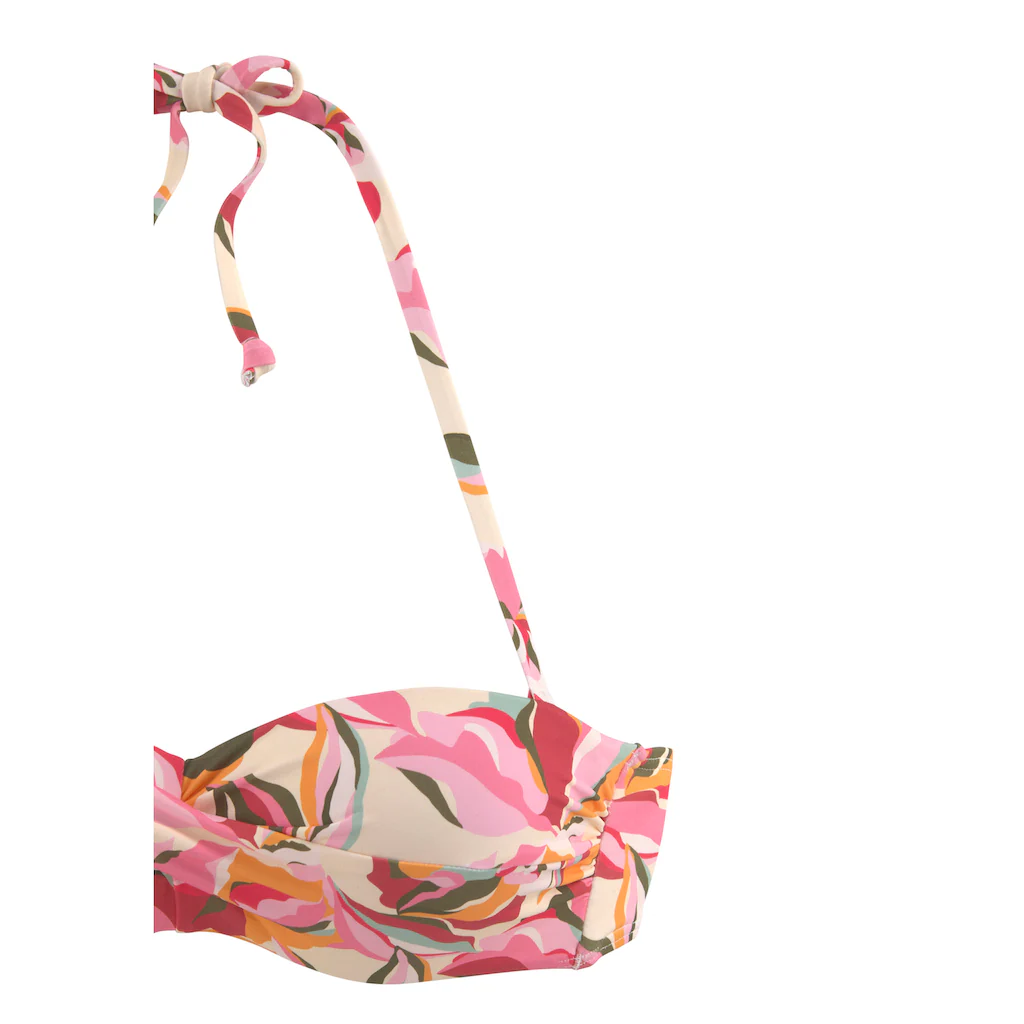 S.Oliver Bügel-Bandeau-Bikini-Top »Bauhinia« Im Floralen Design Kaufen