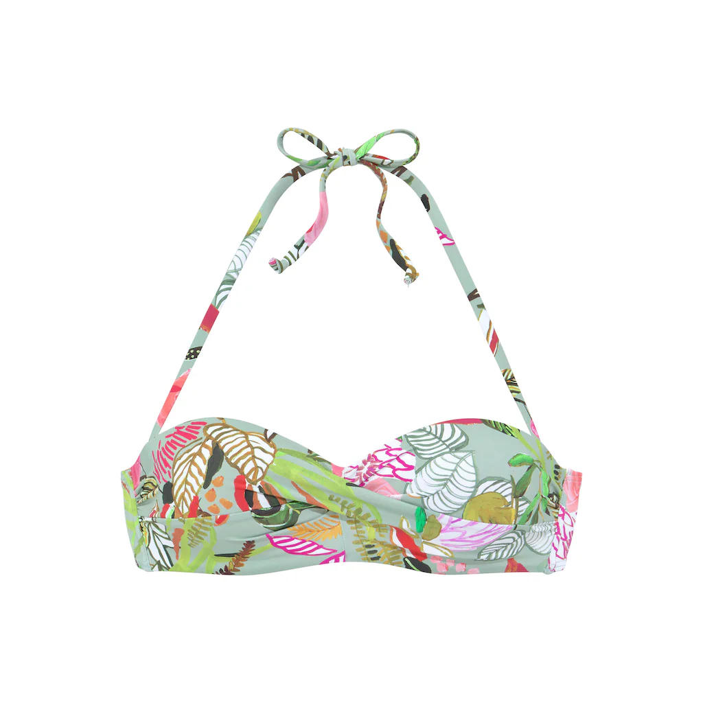 S.Oliver Bügel-Bandeau-Bikini-Top »Herst« Im Floralen Design ▷ Für