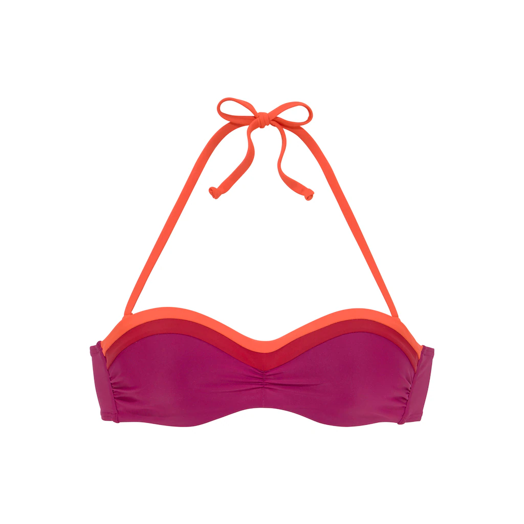 s.Oliver Bügel-Bandeau-Bikini-Top »Yella« mit kontrastfarbenen Details online kaufen