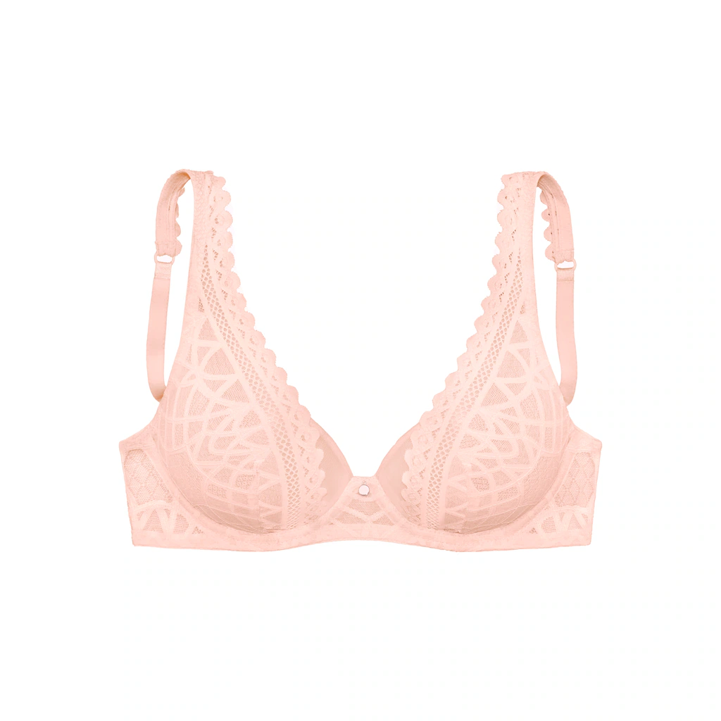S.Oliver Bügel-BH »Milene« Im Edlen High-Apex Look Aus Graphischer Jacquardspitze Sexy Dessous Online Bestellen