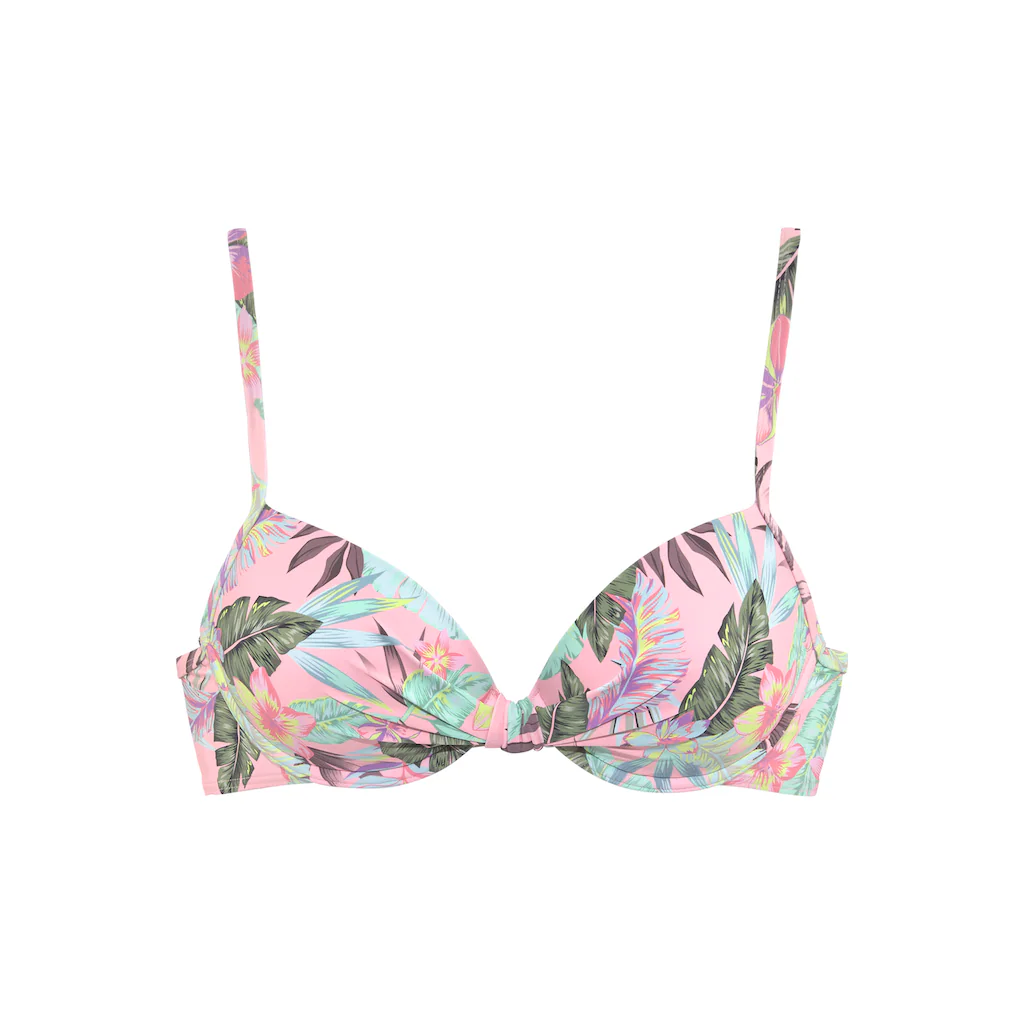 S.Oliver Bügel-Bikini-Top »Azalea« Im Tropischen Druck Online Bestellen