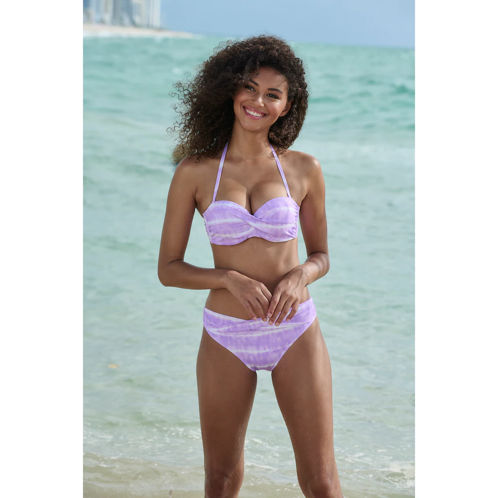 s.Oliver Bügel-Bikini-Top »Enja« mit Batikdruck und Wickeloptik ▷ für