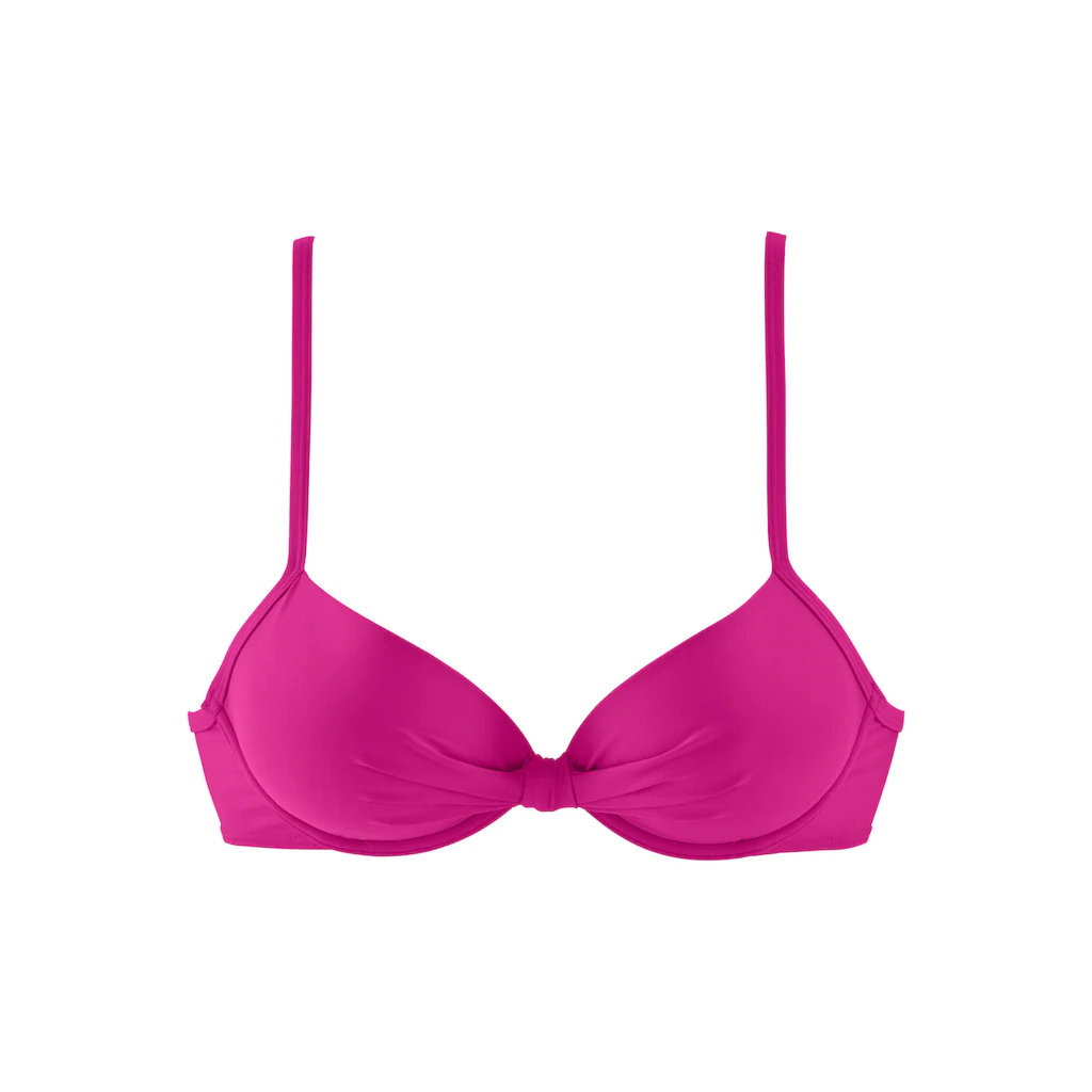 S.Oliver Bügel-Bikini-Top »Spain« Mit Geraffter Mitte ▷ Für