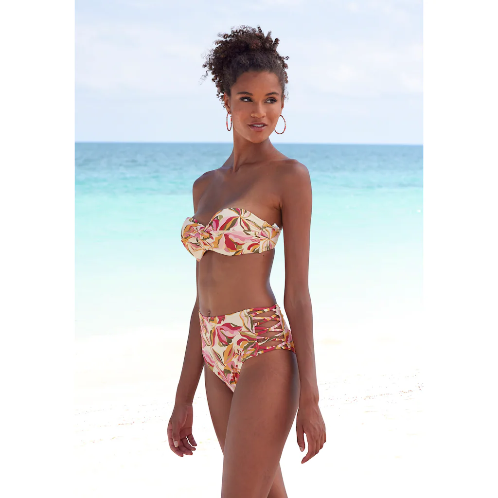 s.Oliver Highwaist-Bikini-Hose »Bauhinia« mit seitlich gekreuzten Bändern online kaufen