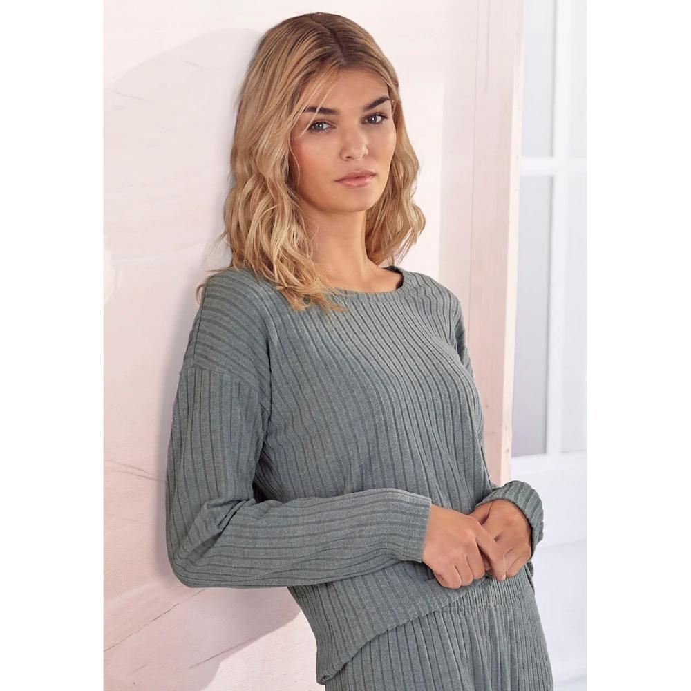 s.Oliver Longsleeve aus nachhaltigem Rippstrick
