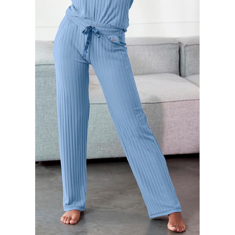S.Oliver Loungehose Mit Satinband Zum Binden Loungeanzug