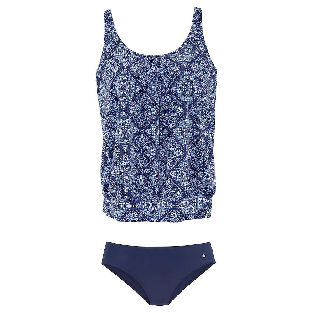 S.Oliver Oversize-Tankini Figurschmeichelnd Mit Miederverstärkung Wattierte Cups Bis D-Cup ▷ Für