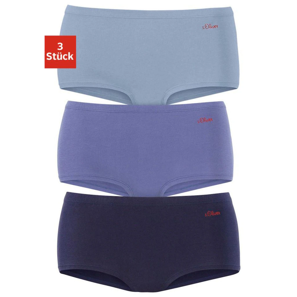 s.Oliver Panty (3er-Pack) aus elastischer Baumwoll-Qualität