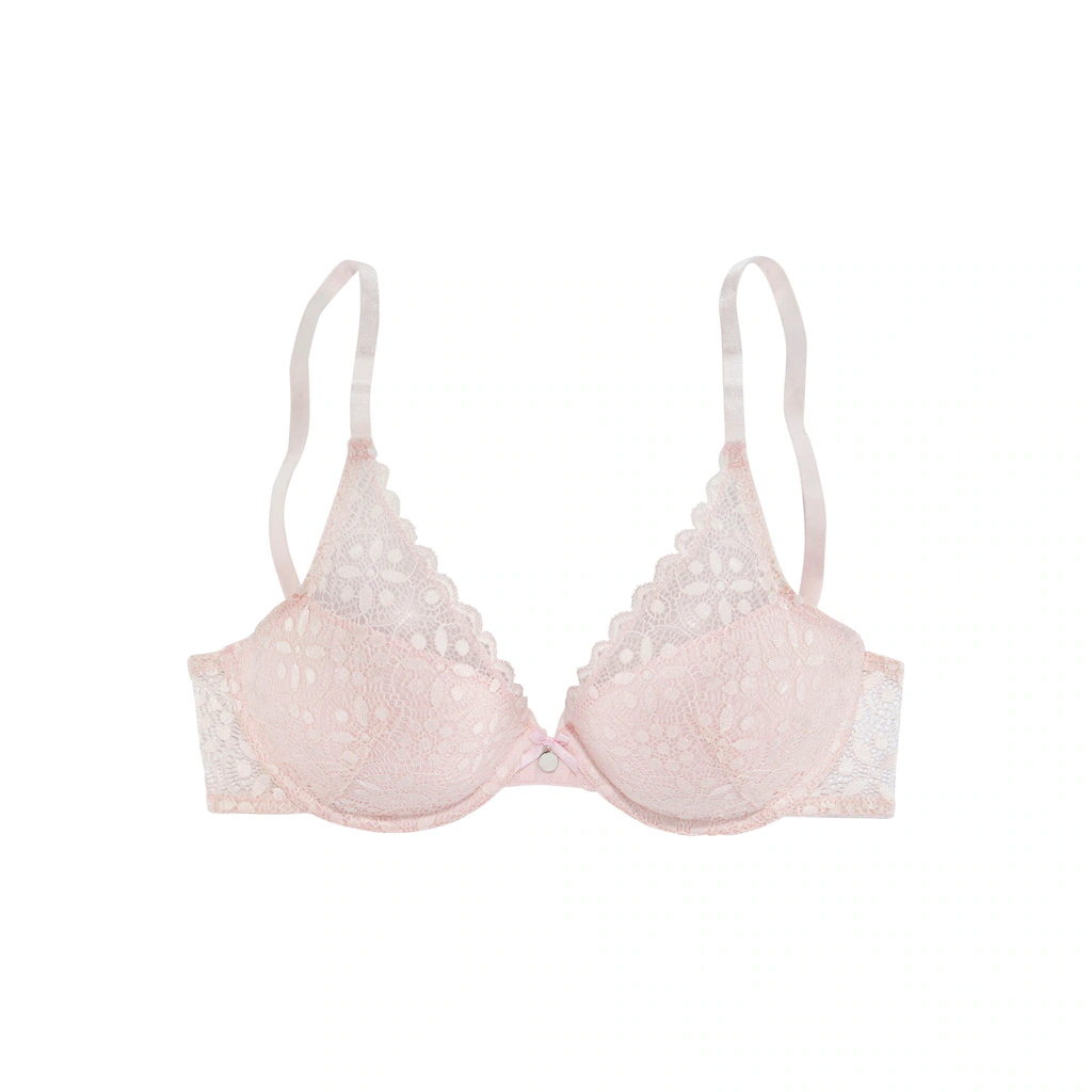 s.Oliver Push-up-BH »Amelie« aus floraler transparenter Spitze Dessous kaufen