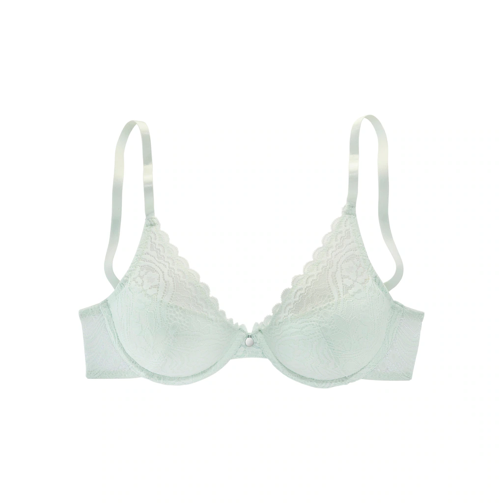S.Oliver Push-up-BH »Danielle« Aus Dezent Transparenter Spitze In Blumiger Optik Dessous Kaufen